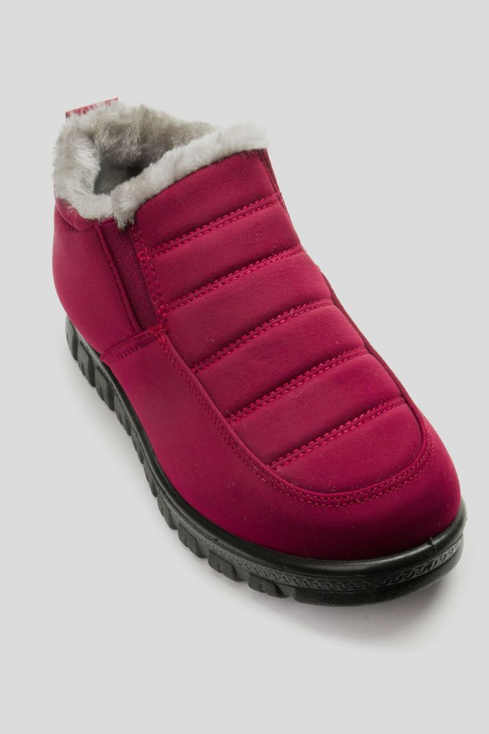 Zapatilla Mujer Burdeo Impermeable Chancleta-2
