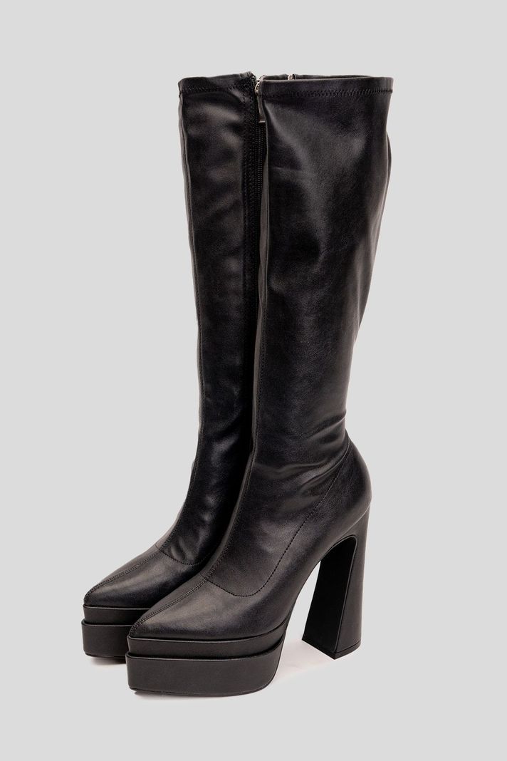 Bota Larga Mujer Negro Lizbeth Chinitown-1