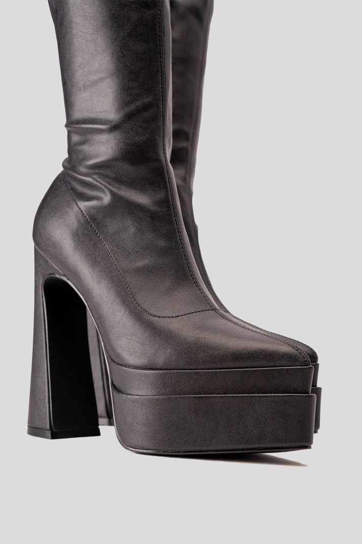 Bota Larga Mujer Negro Lizbeth Chinitown-3