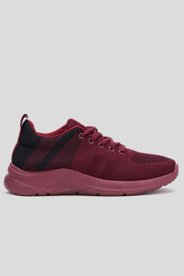 Zapatilla Mujer Rojo Oscuro Mila Chancleta-0