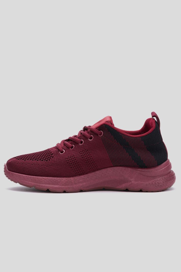 Zapatilla Mujer Rojo Oscuro Mila Chancleta-1