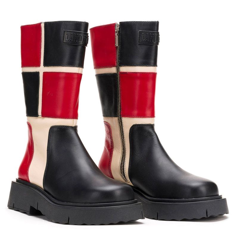 Bota Cuero Rea Roja Landazuri-3