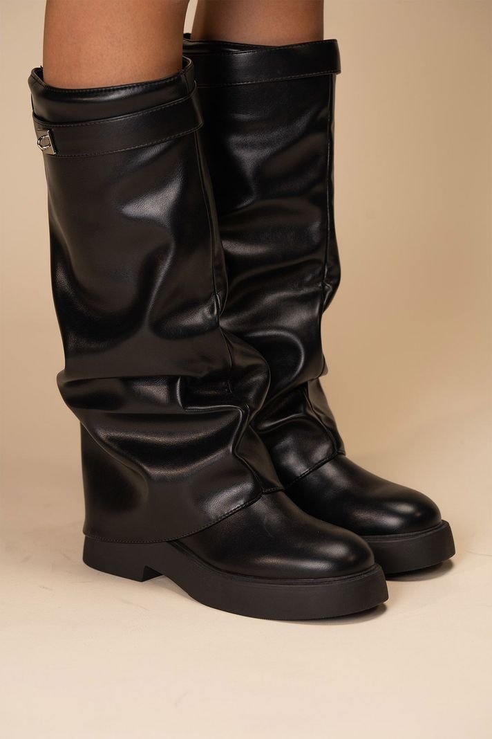 Bota Mujer Negro Vespera Chinitown-4