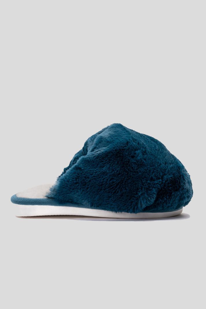 Pantuflas Mujer Azul Petróleo Ángel Carbin-5