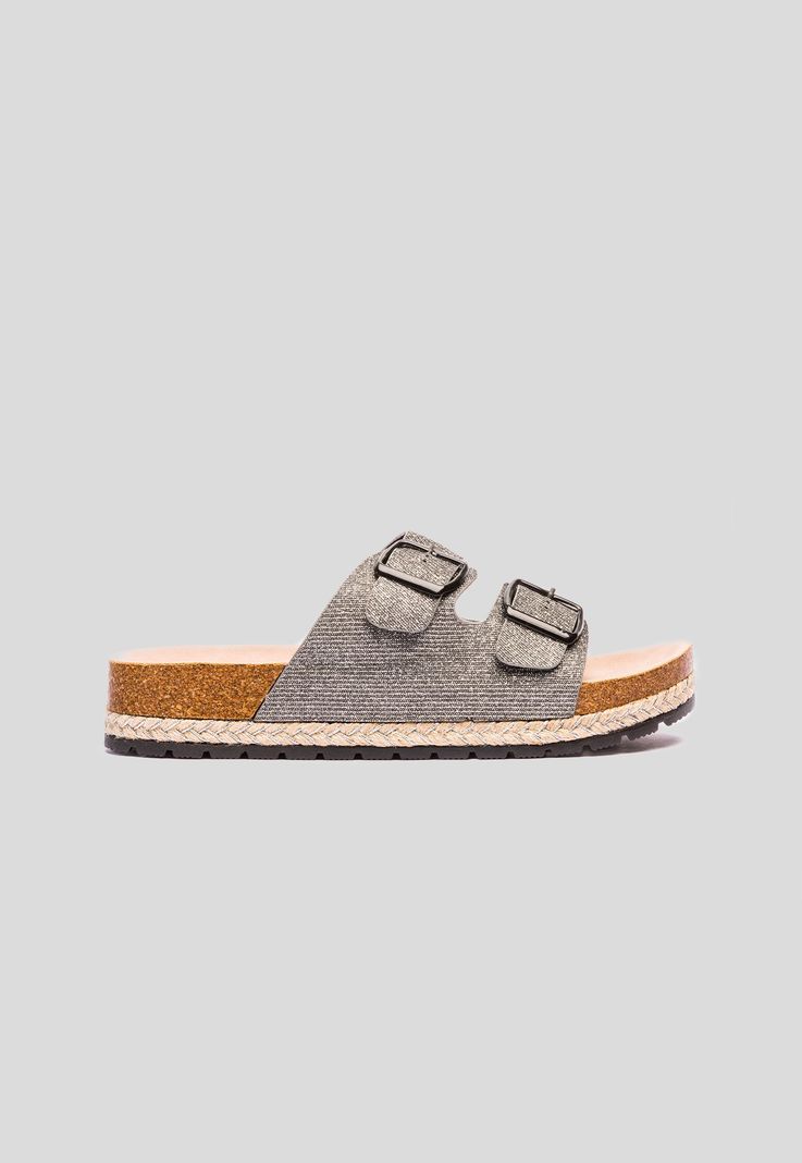 Sandalia Mujer Gris Gurami Chancleta-0