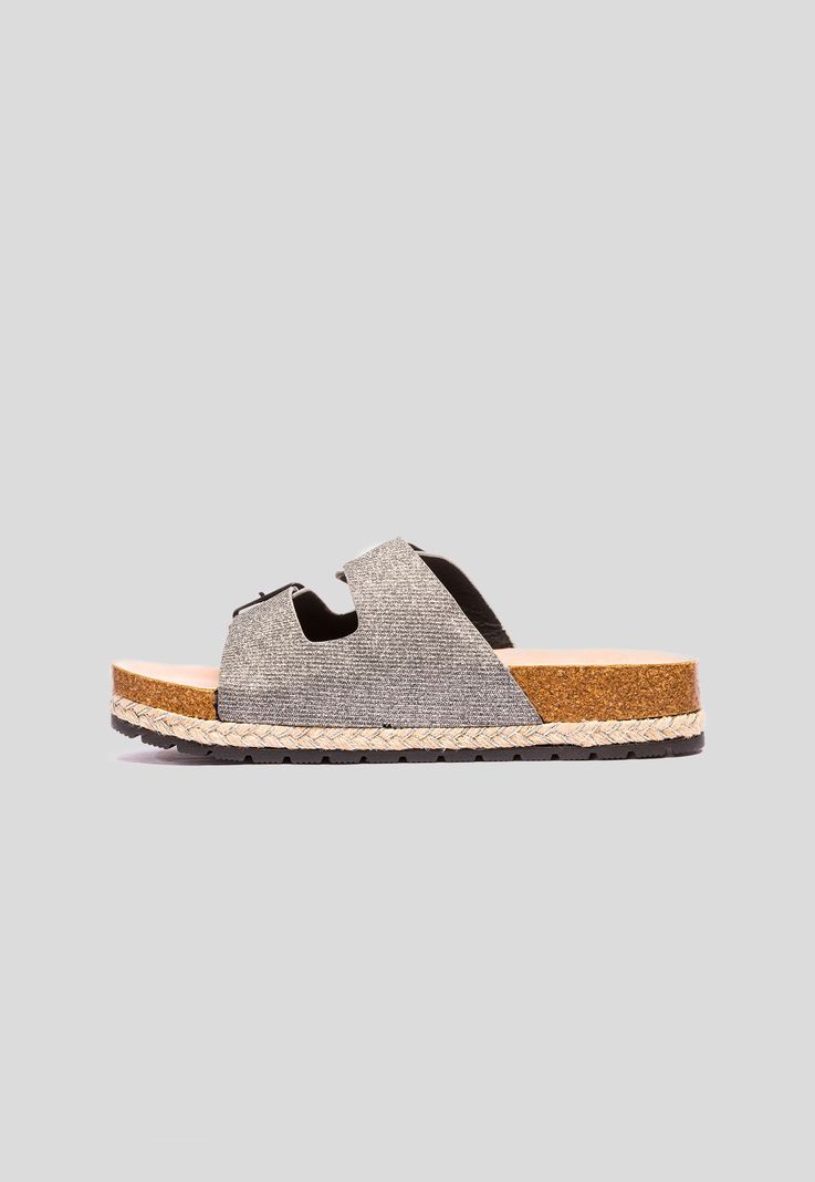 Sandalia Mujer Gris Gurami Chancleta-1