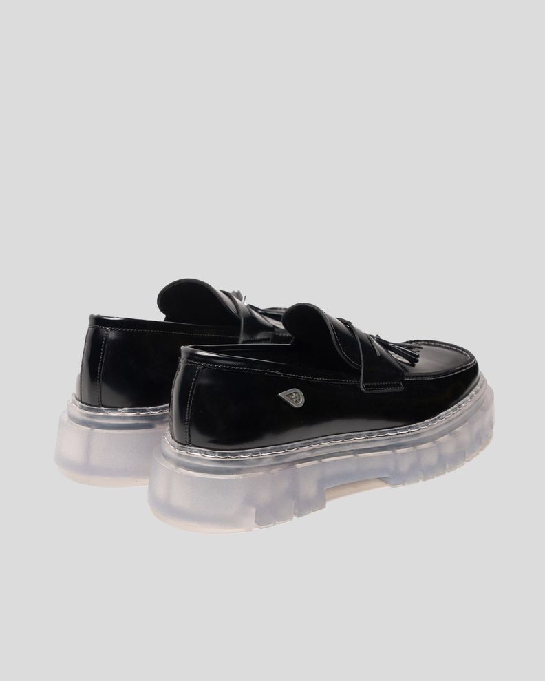 Mocasín Cuero Mediterráneo Negro Cristal Landazuri-3