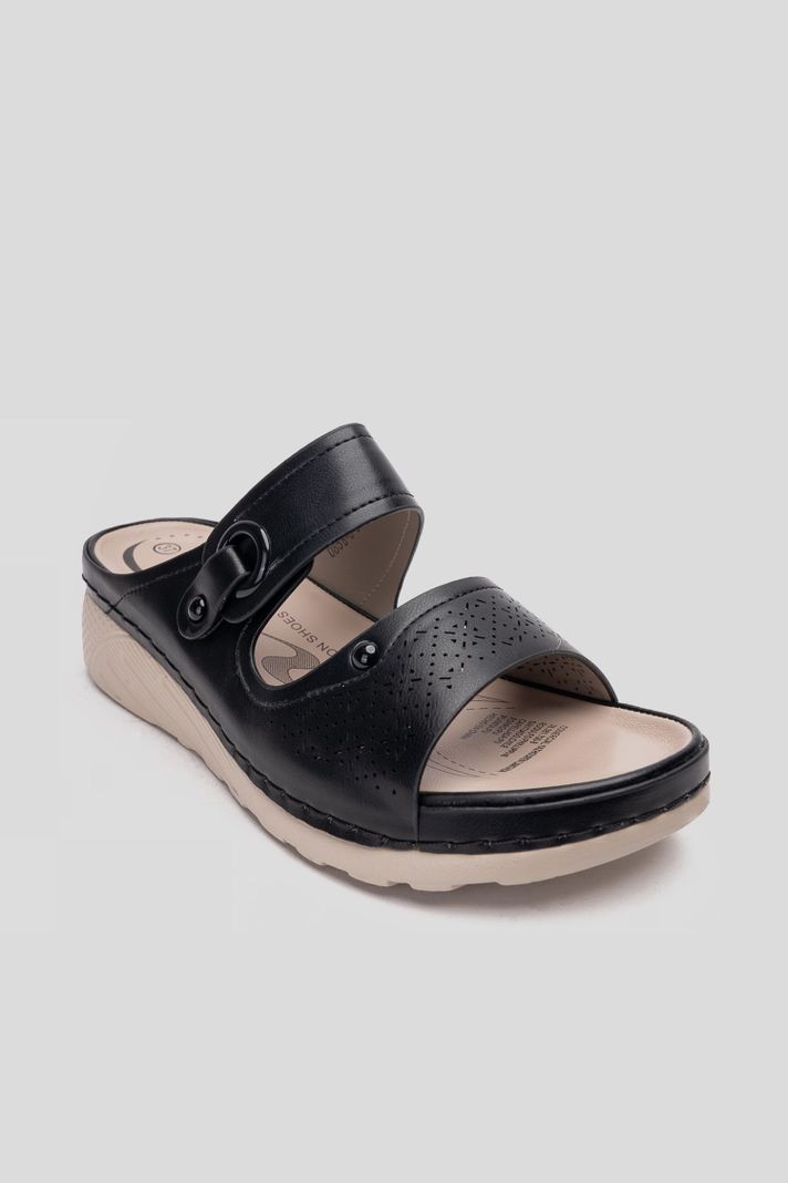 Sandalia Mujer Negro Samanta Thunder Blue-2