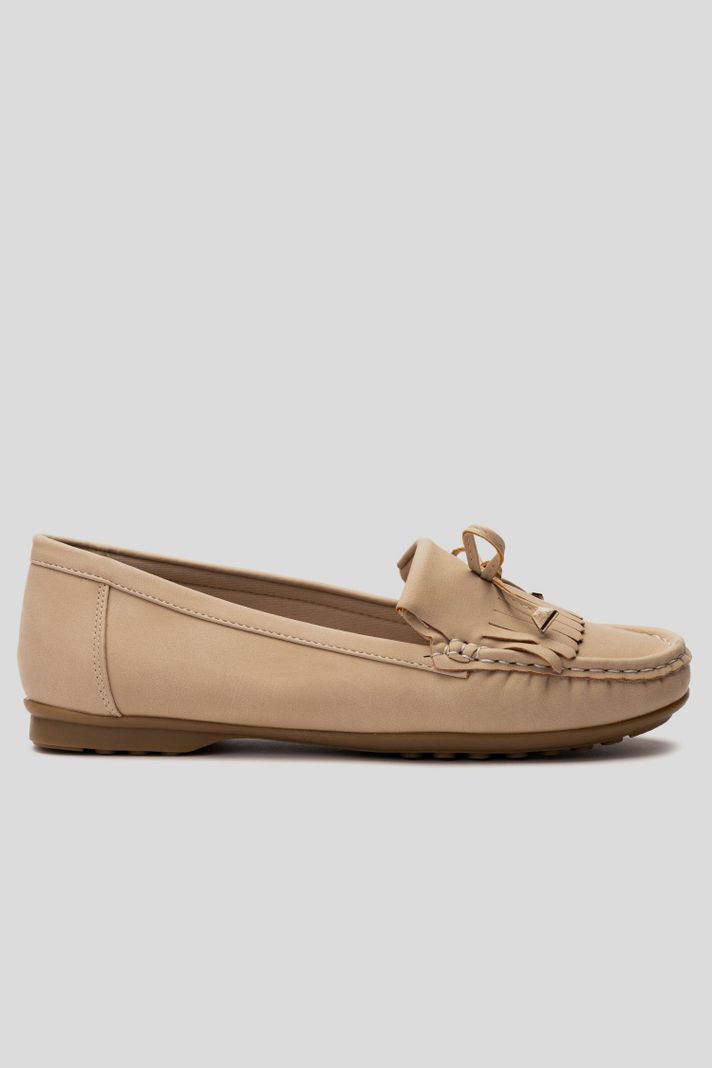 Mocasin Mujer Beige Luisana Chancleta