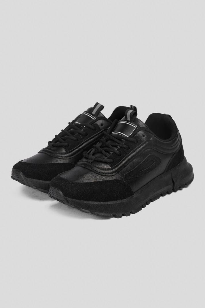Zapatilla Mujer Negro Abril Boteli-1