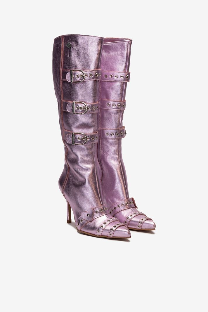 Bota Cuero V008 Rosado Landazuri-1
