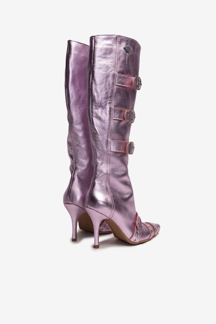 Bota Cuero V008 Rosado Landazuri-3