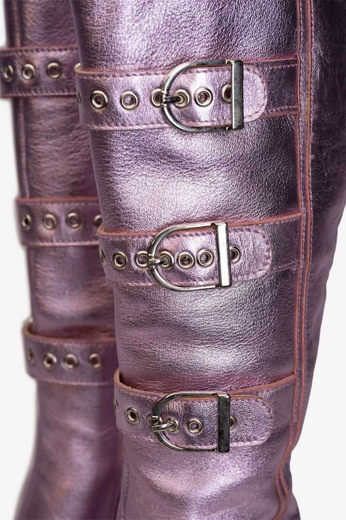 Bota Cuero V008 Rosado Landazuri-5