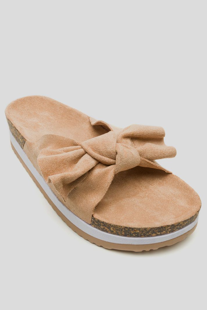 Sandalia Mujer Beige Allison Chancleta-2