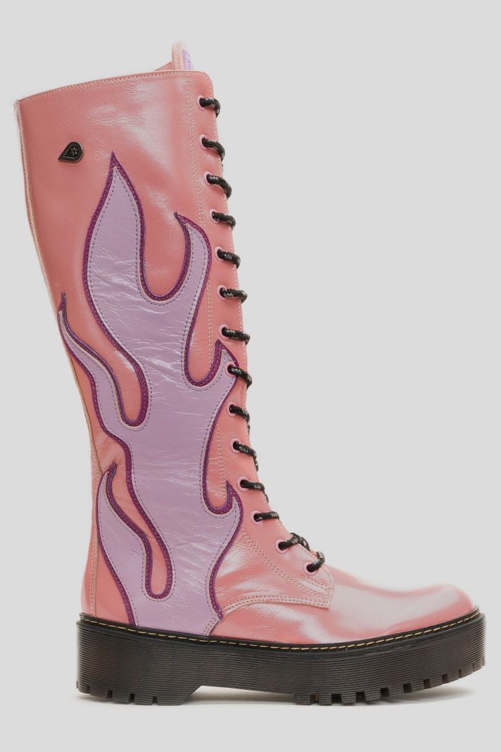 Bota Cuero Skade Fire Rosada Landazuri-0