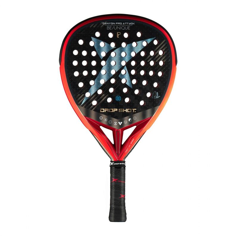 PALA PADEL DROP SHOT CANYON PRO ATTACK LIMA SERIE 2024 Negro