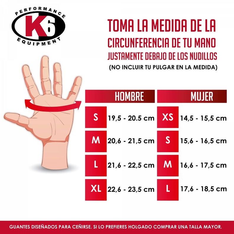 GUANTE DE PESAS ENERGETIC K6-1