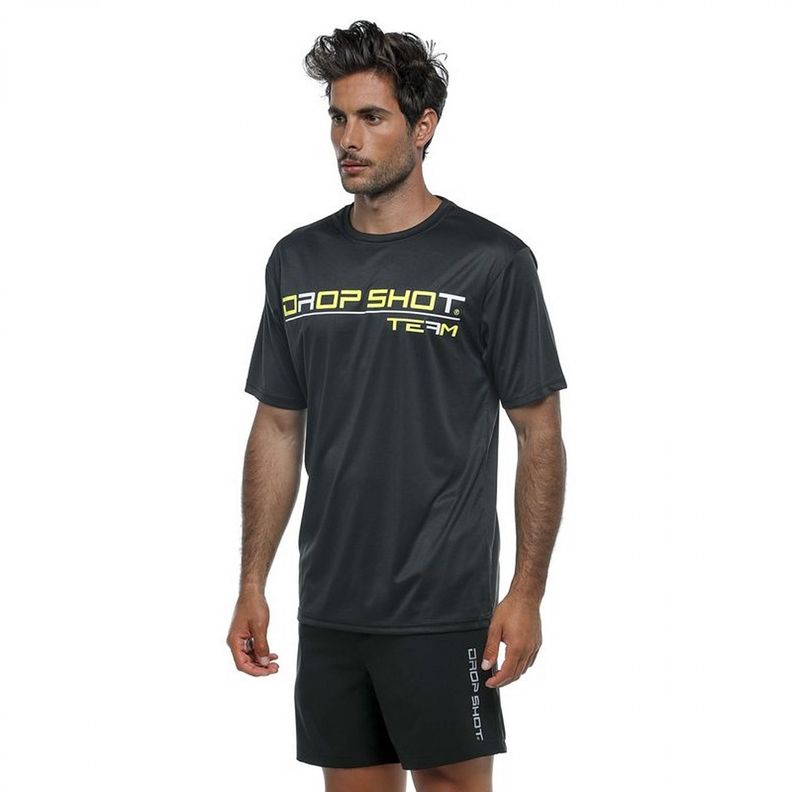 POLERA PADEL DROP SHOT TEAM 19 NEGRA-0