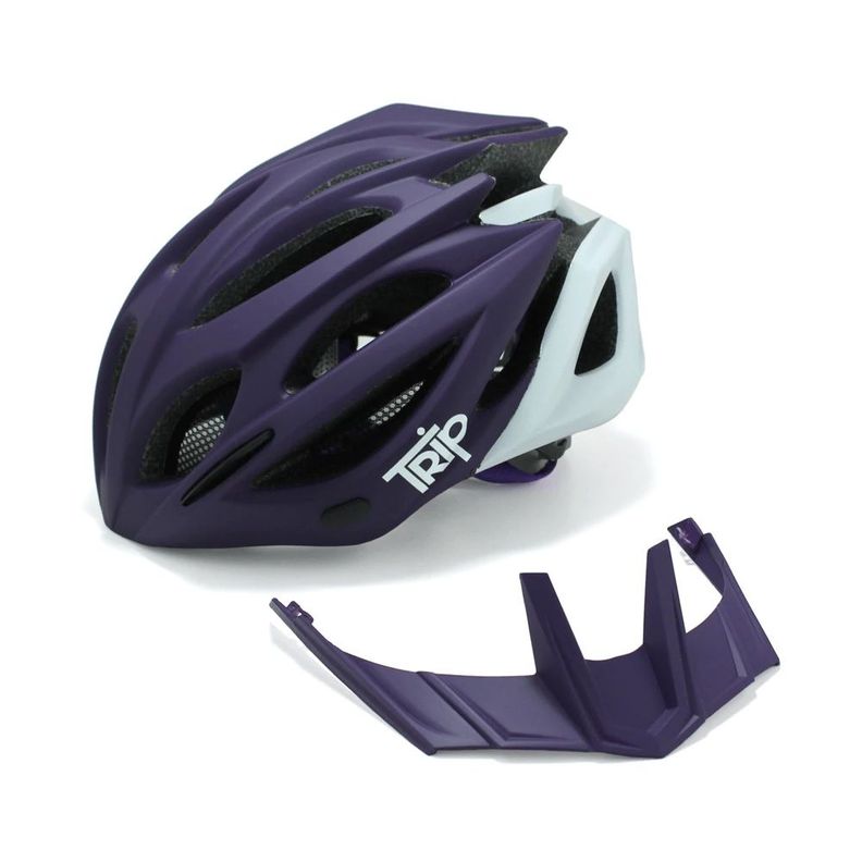CASCO BICI TRIP MTB PURPURA/BLANCO-3
