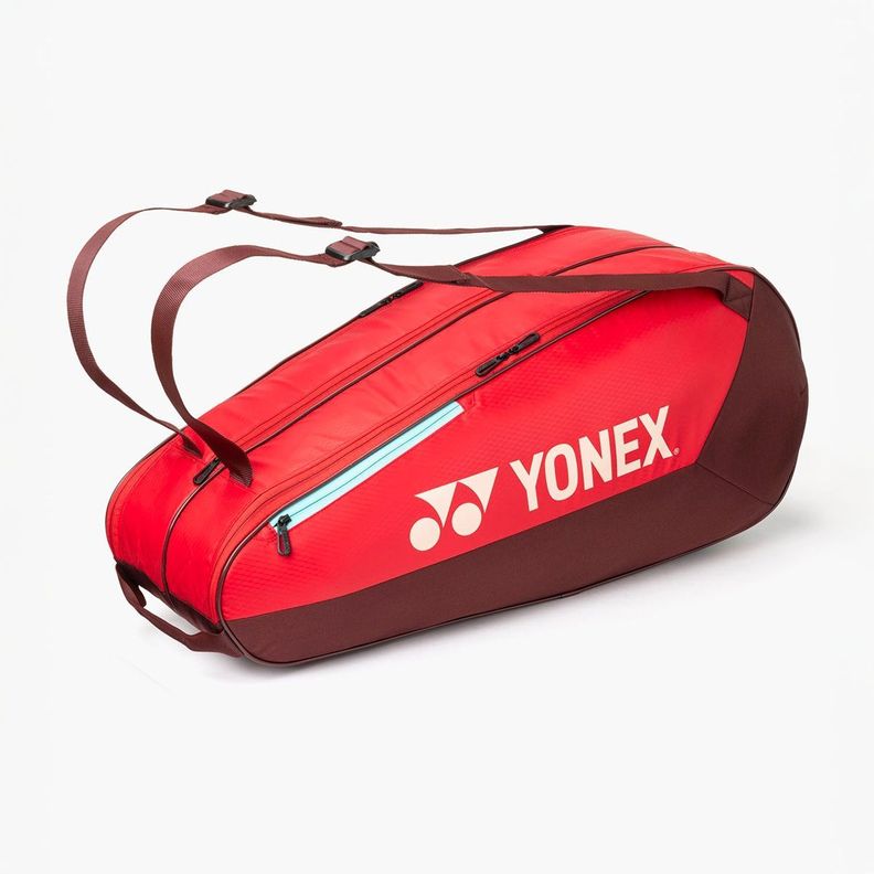 BOLSO RAQUETERO TENIS YONEX TEAM 42529 RUBY RED 9 RAQUETAS Rojo