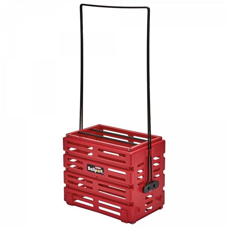 CANASTO RECOGE PELOTAS PLASTICO UNIQUE ROJO-1