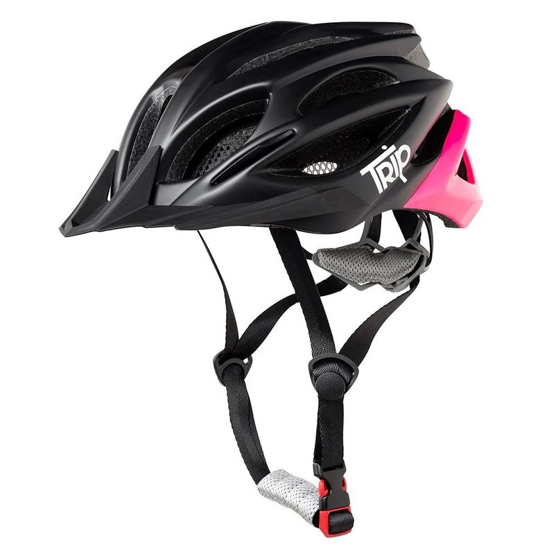 CASCO BICI TRIP MTB DELIRIUM NEGRO/ROSA-0