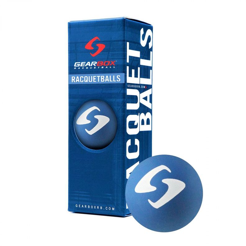 PELOTA DE RACQUETBALL GEARBOX ELECTRIC BLUE X3-0