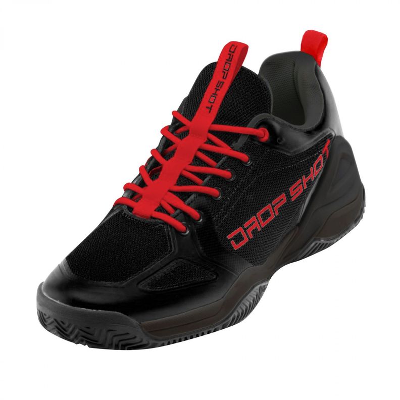 ZAPATILLA PADEL DROP SHOT DORAMA NEGRO/ROJO 2023-0