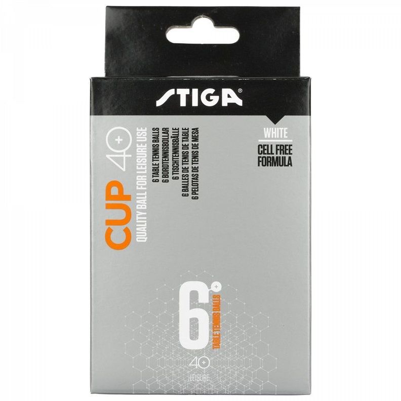 PELOTA TENIS DE MESA STIGA CUP 40+ PACK 6 UNIDADES-1