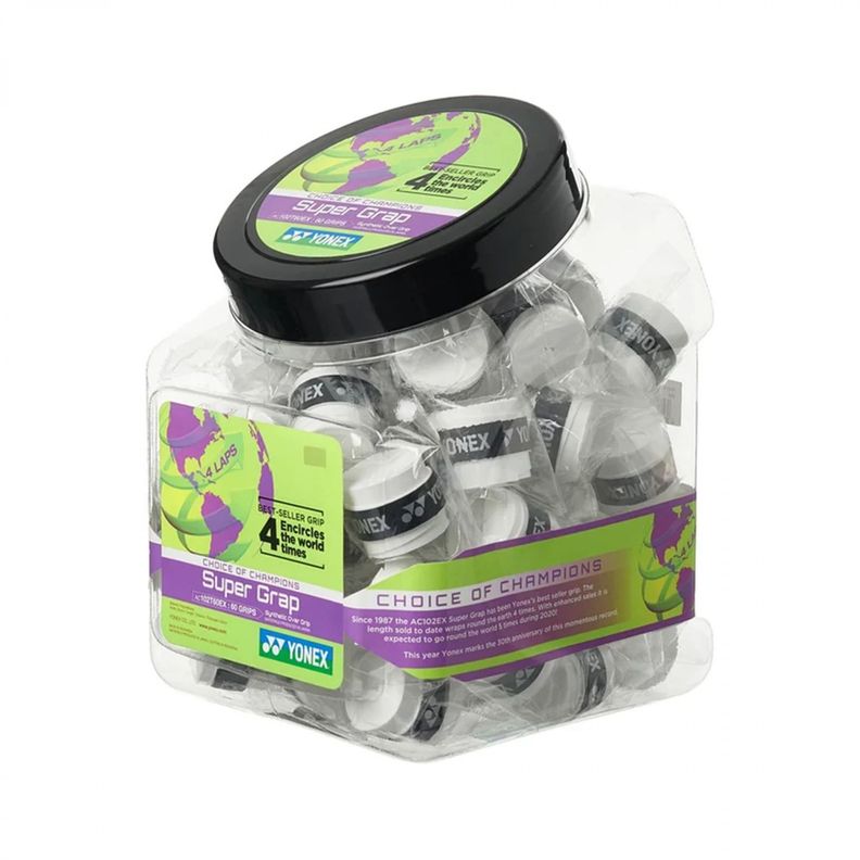 OVERGRIP YONEX SUPER GRAP BLANCO JARRO X60-1