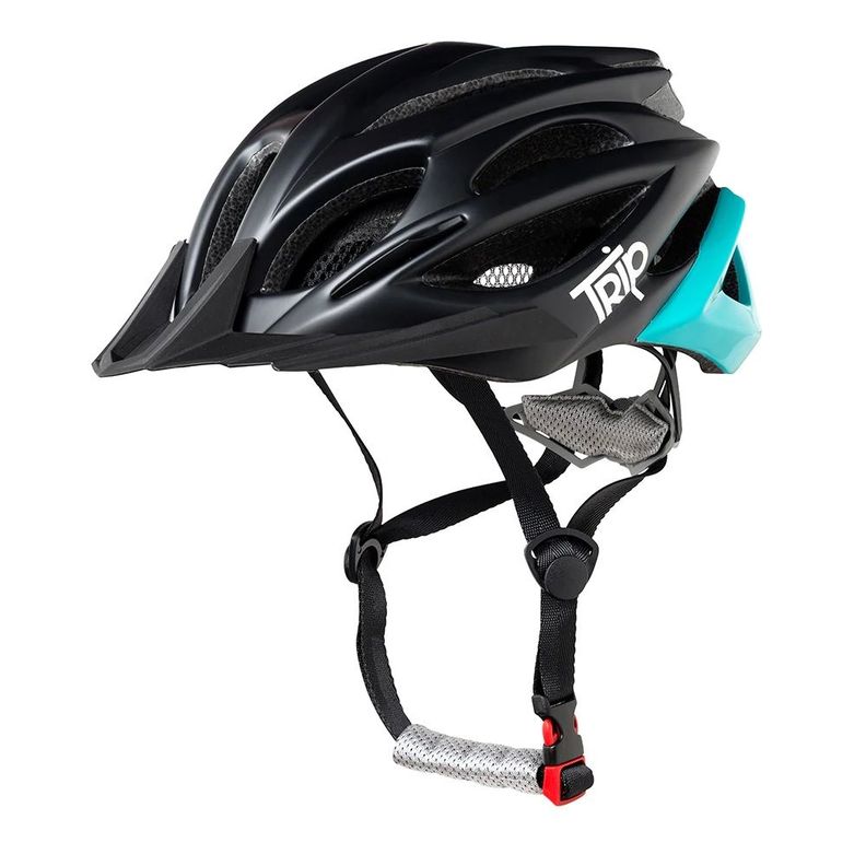 CASCO BICI TRIP MTB DELIRIUM NEGRO/TURQUESA-0