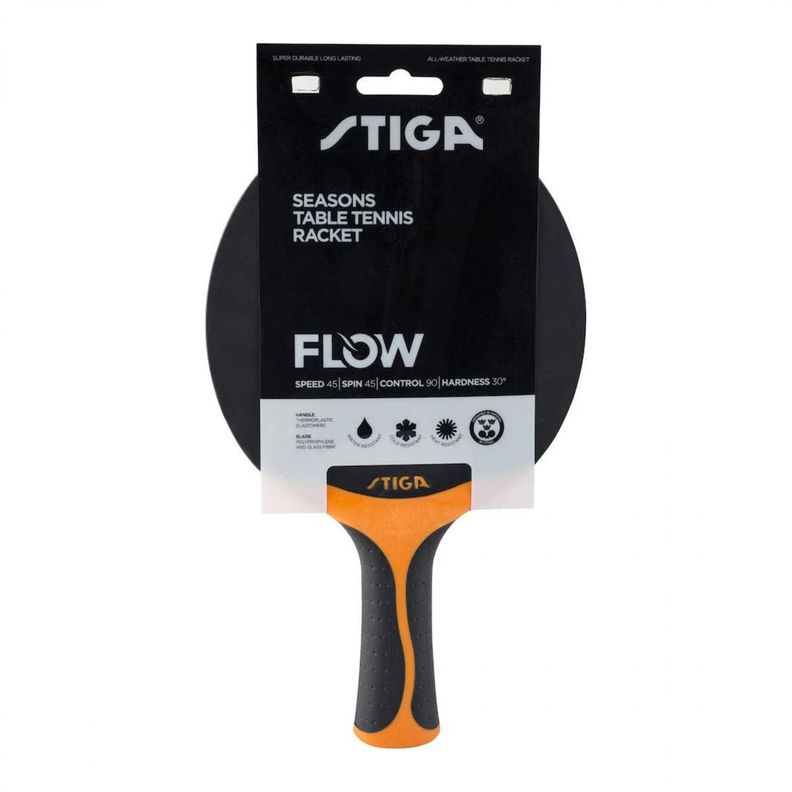 PALETA TENIS DE MESA STIGA SEASONS FLOW NEGRO/NARANJO-0