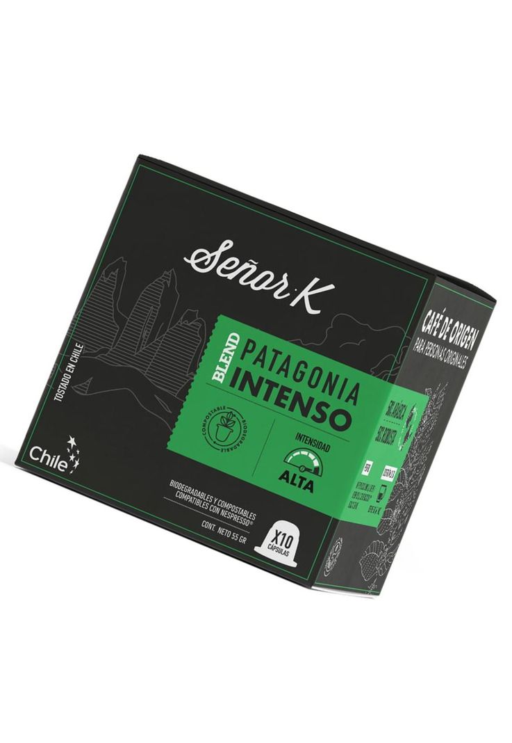 Capsulas Nespresso Patagonia Intenso x10 Cafe Señor K-1