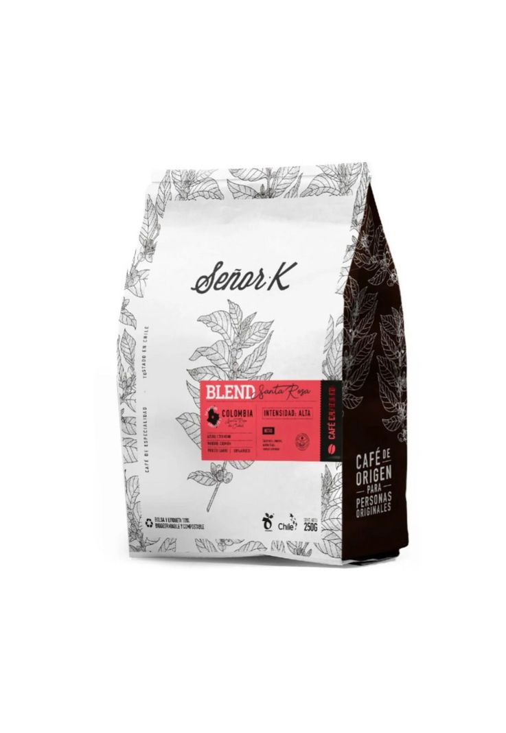 Cafe De Colombia Blend Santa Rosa 250gr Molido Cafe Señor K-0