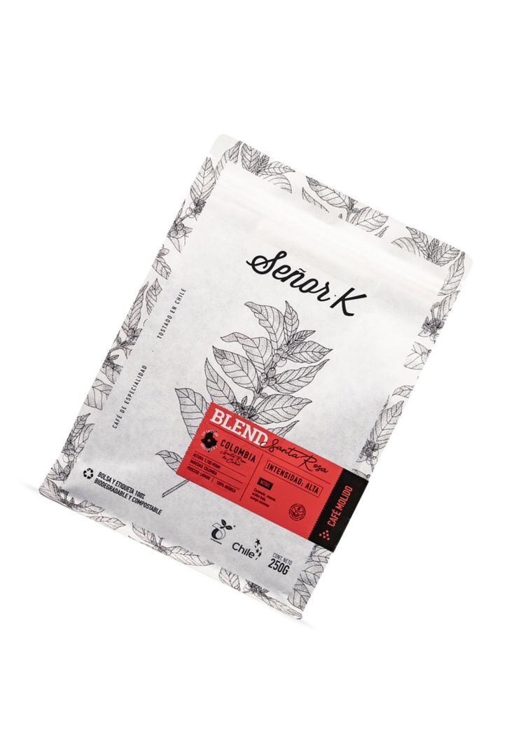 Cafe De Colombia Blend Santa Rosa 250gr Molido Cafe Señor K-3