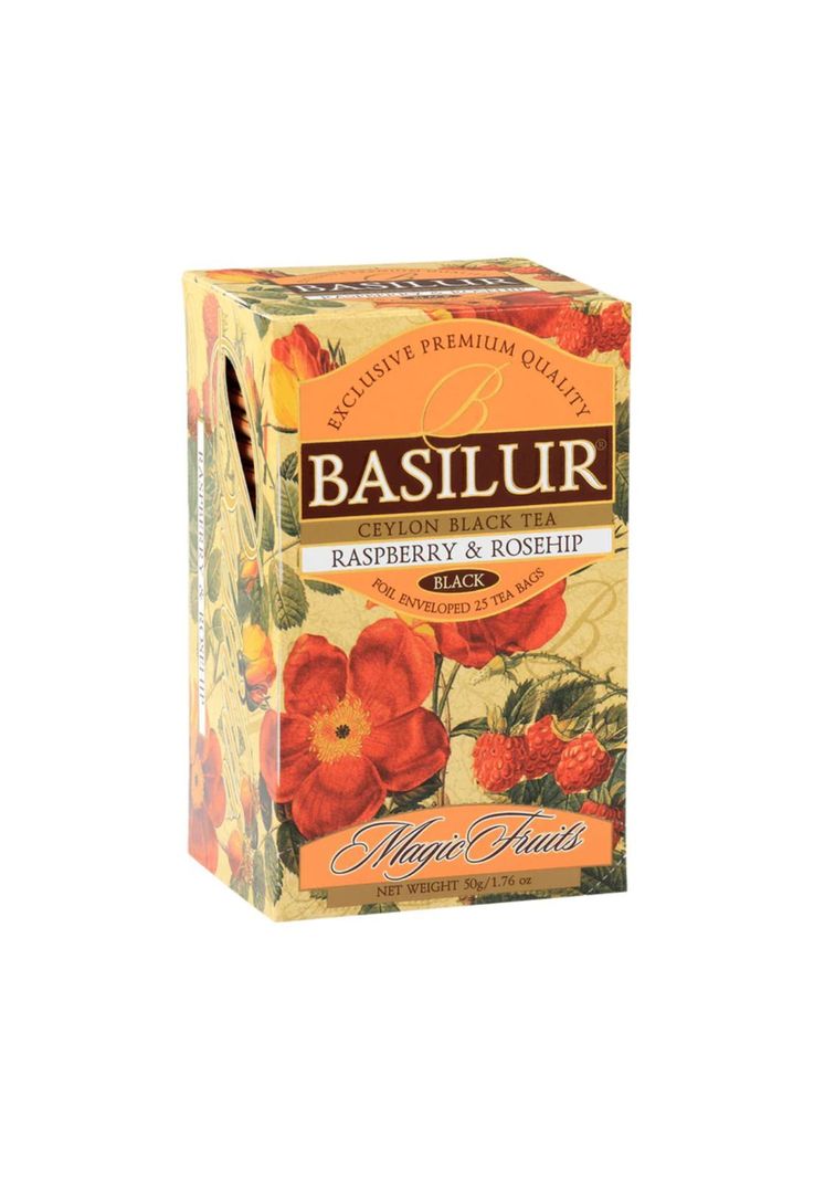 Te Negro Frutal Basilur Raspberry Caja 25 bolsas-0