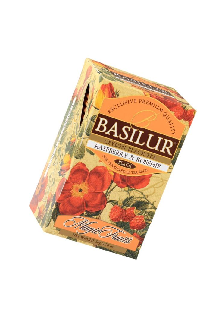 Te Negro Frutal Basilur Raspberry Caja 25 bolsas-1