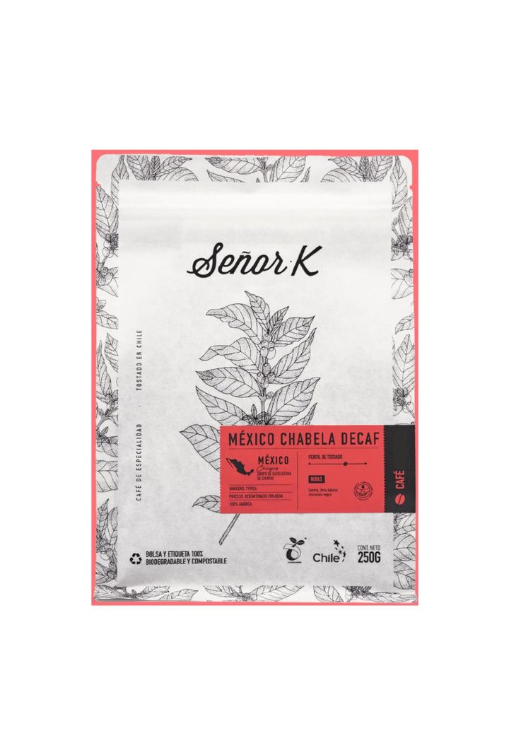 Café de México Chabela descafeinado 250gr Molido Señor K-0