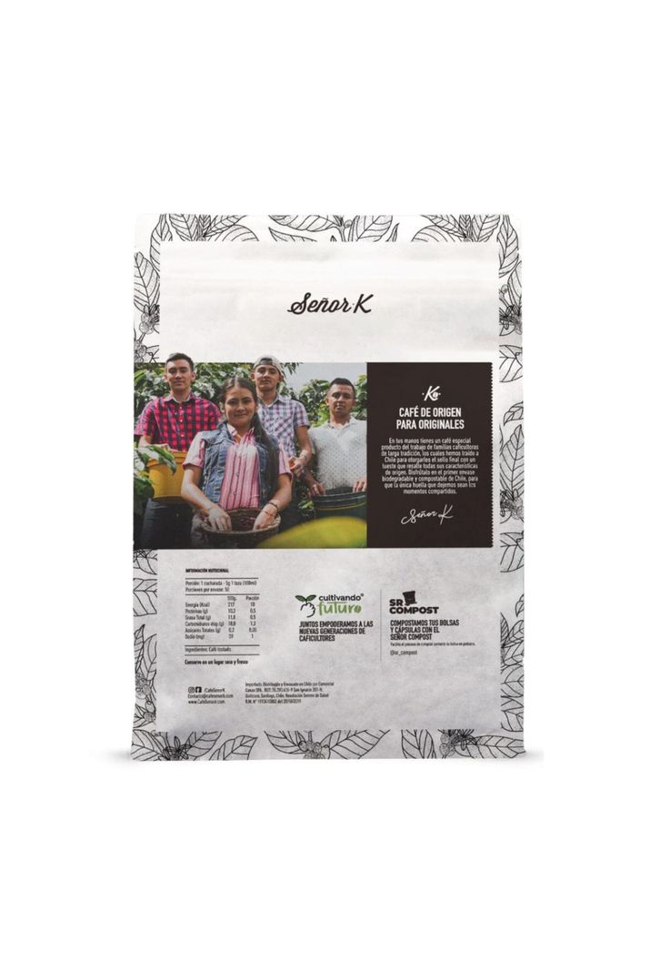 Café de México Chabela descafeinado 250gr Molido Señor K-1