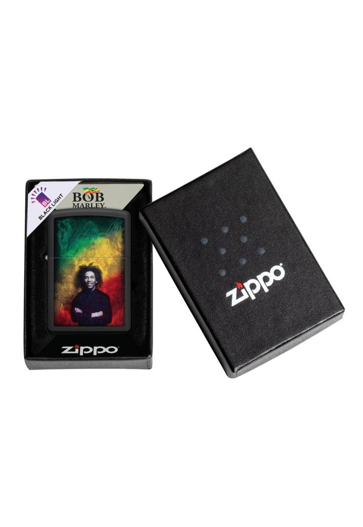 Encendedor Zippo Bob Marley Negro ZP48674 (Talle:Tamaño Único)-3