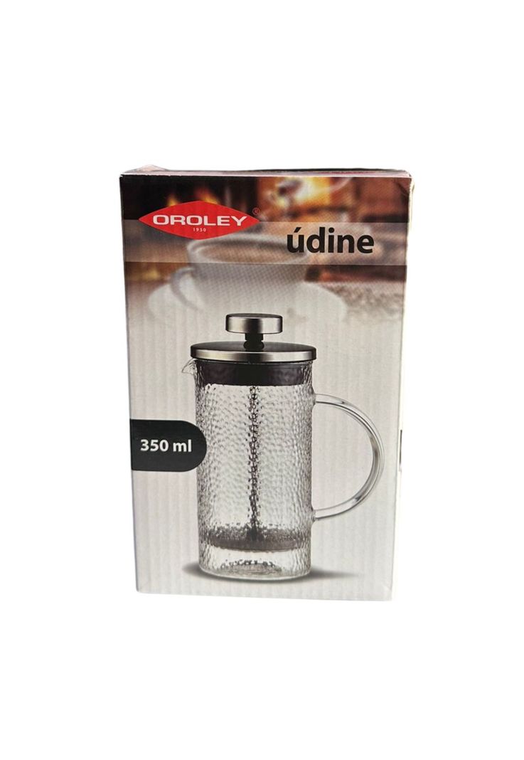 Cafetera Embolo 350 ml Udine Vidrio 3 Tazas Oroley-1