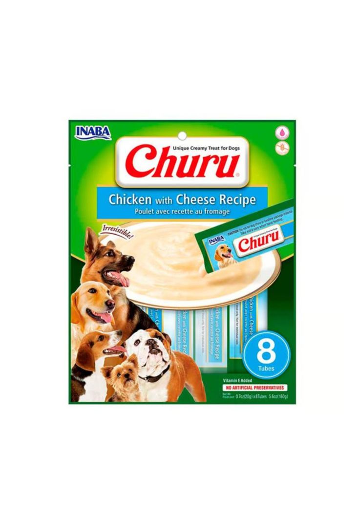 Churu Para Perro Pollo y Vegetales 8 Tubos de 20 grs-0