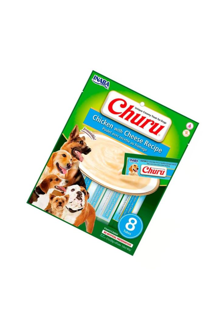 Churu Para Perro Pollo y Vegetales 8 Tubos de 20 grs-1