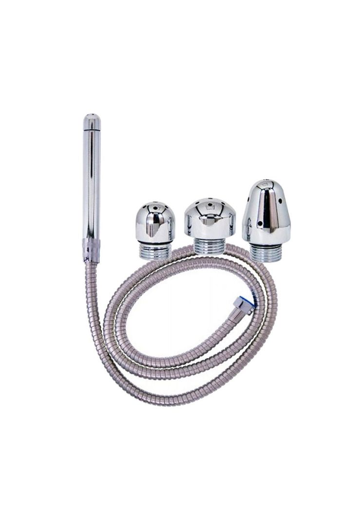 Ducha Anal Vaginal Enema Para Lavado Enjuague 3 Cabezales-0
