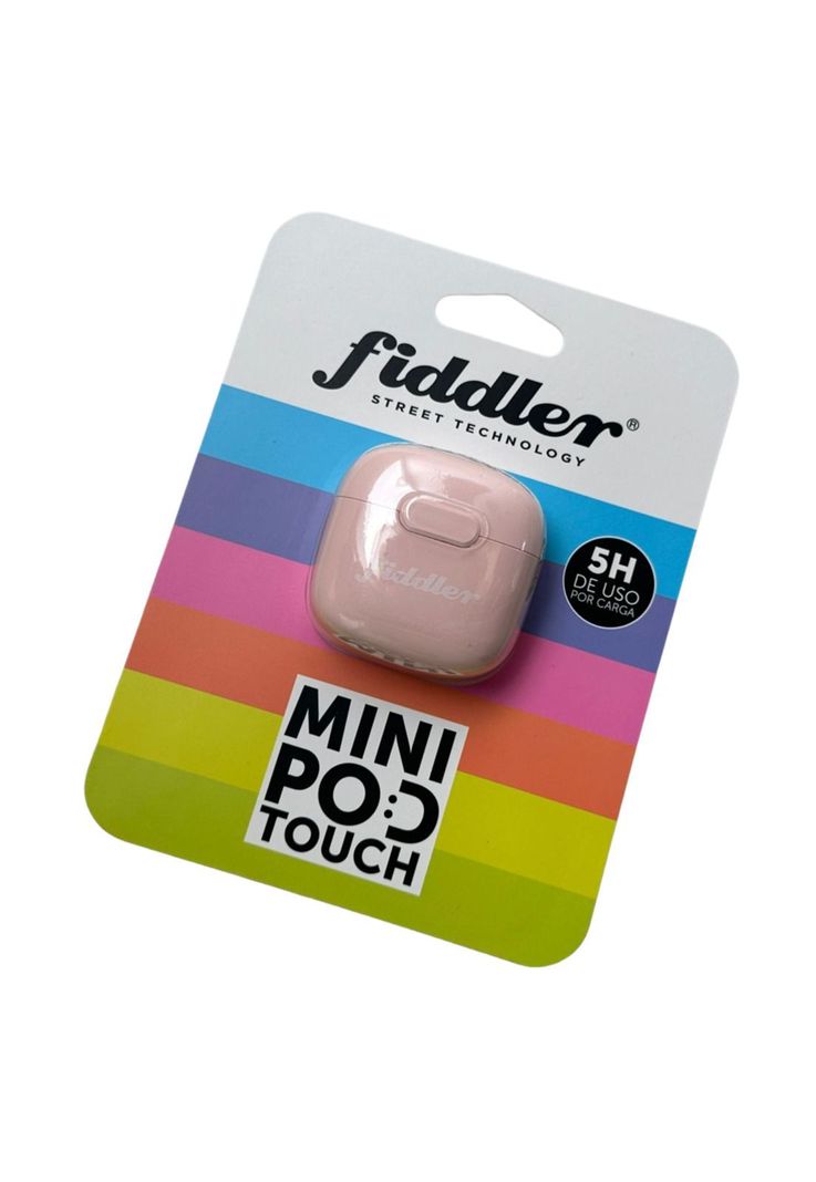 Audifono Fiddler Colors Rosa Mini Pod Touch Inalambrico-2
