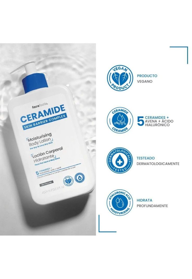 Locion Corporal Hidratante Piel Seca a Muy Seca 400ml Ceramide-1