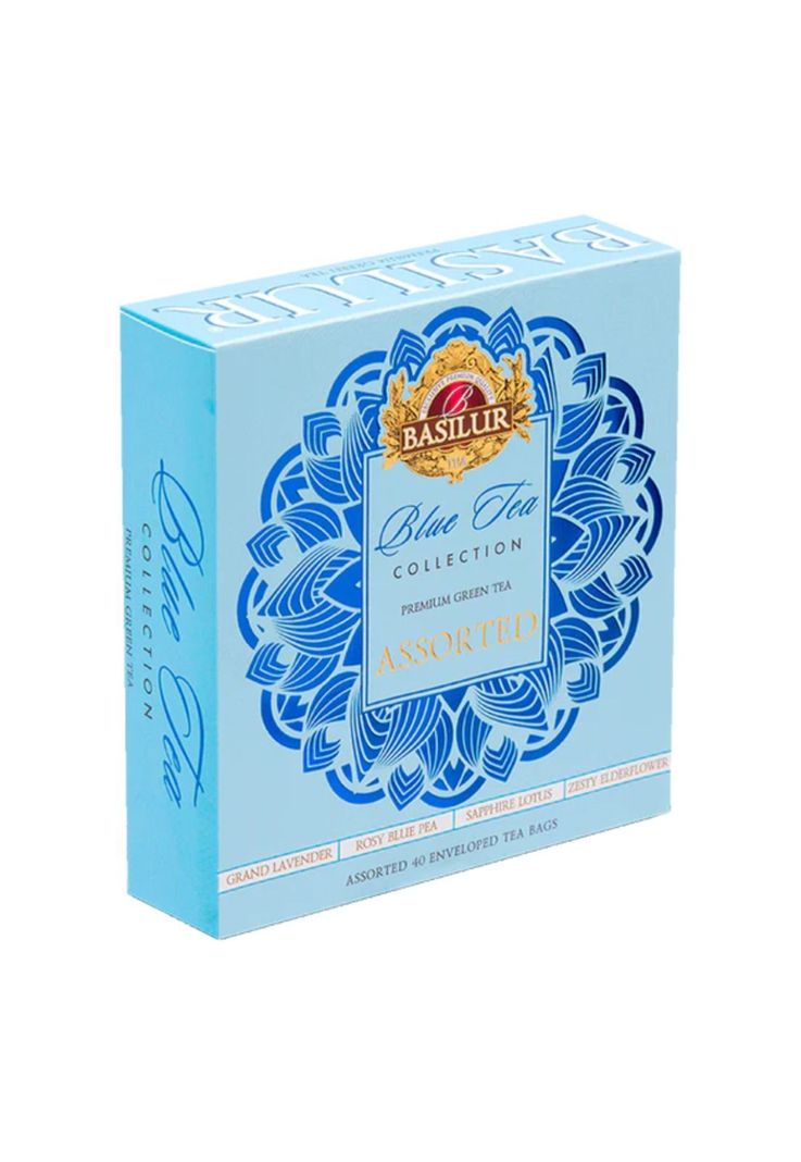 Te Verde Azul Blue Tea Basilur 40 bolsas-0
