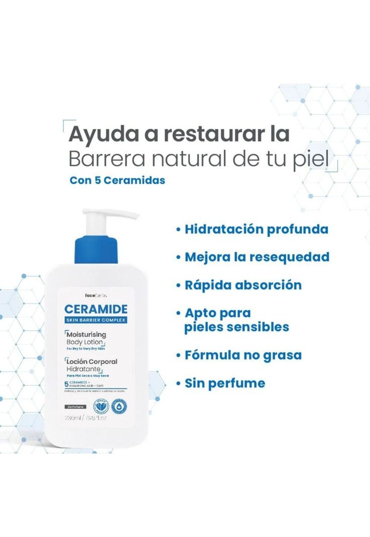 Locion Corporal Hidratante Piel Seca a Muy Seca 236ml Ceramide-2