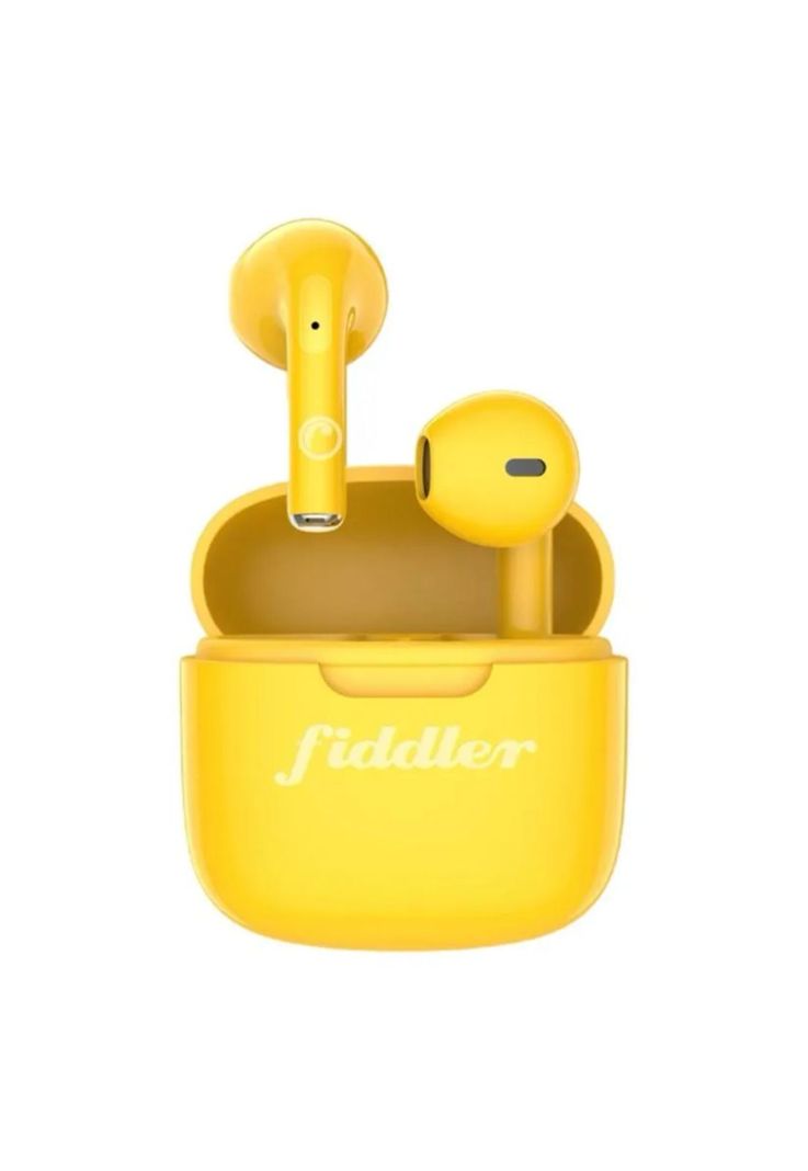 Audifono Fiddler Colors Amarillo Mini Pod Touch Inalambrico-0