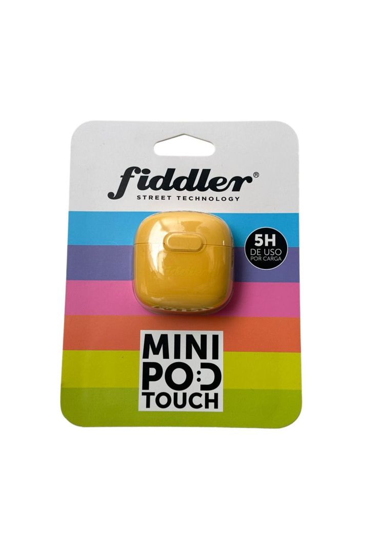 Audifono Fiddler Colors Amarillo Mini Pod Touch Inalambrico-1